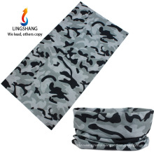 LINGSHANG custom multifunctional headwear printed bandana sports bandana